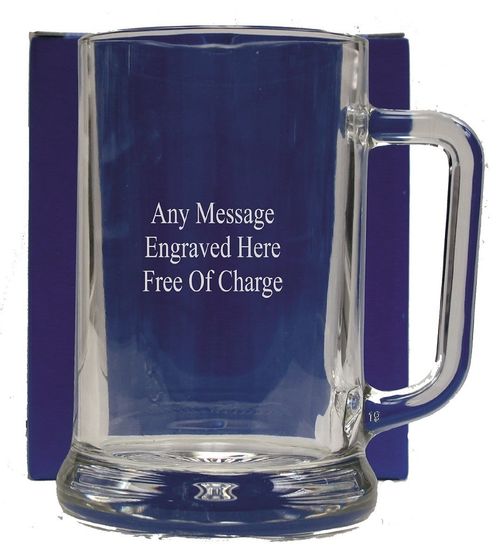 Personalised Pint Glass Tankard 18th 21st 30th 50th 60th Birthday Free Gift Box — image 1