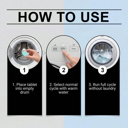 Prime Drum Washing Machine Cleaner Pro,12-Pack Deep Clean Drum & Remove Descaler — image 5