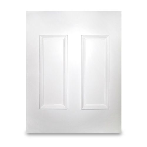 White uPVC Door Panel Manor Moulded Half MDF Reinforced 24 28mm Plastic Glazing — image 1