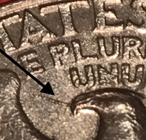 1997 Washington Quarter Smoking Eagle  Lamination￼ ￼Error￼