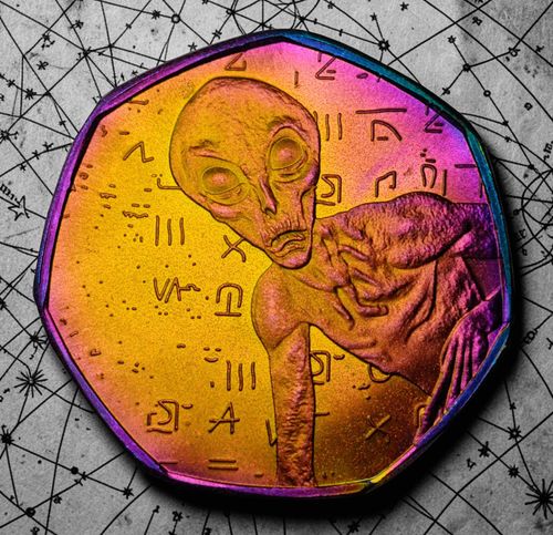 OUR SOLAR SYSTEM & AREA 51 Titanium & Bronze Commemorative Coins & Capsules — image 13