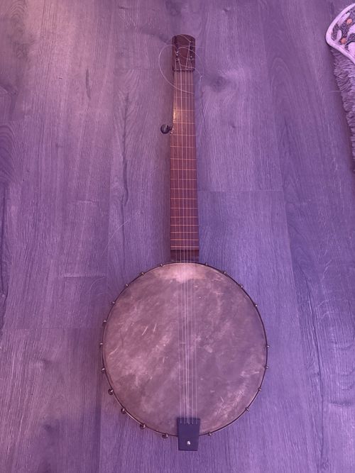 English zither 1920 banjo 6-String Open Back Satin Wood, 19 Frets, — image 3