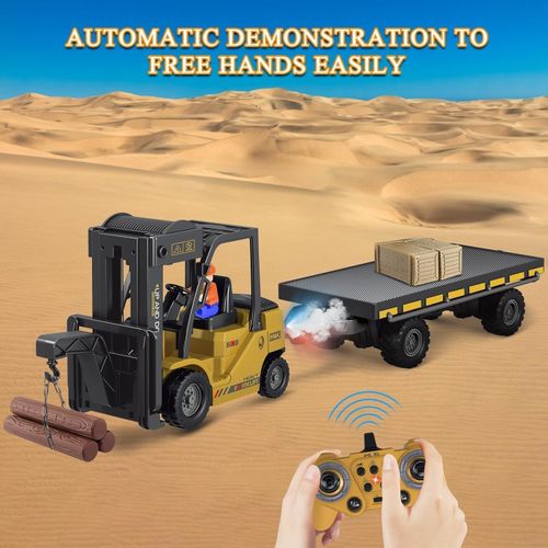 Mostop RC Forklift with Carrier Slab Construction Toy,1/24 Remote Control Forkl — image 3