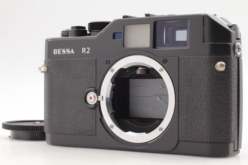 🎦【 Near MINT 】Voigtlander BESSA R2 Black Rangefinder 35mm Film Camera Cap... — image 1