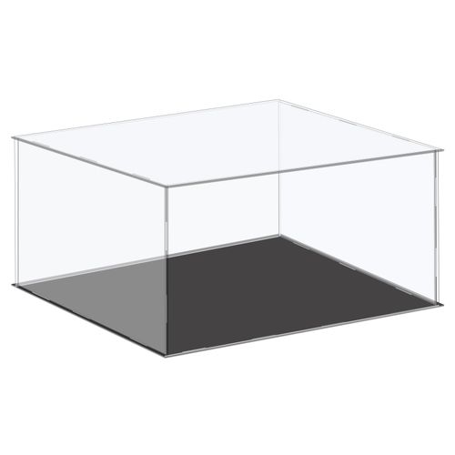 Acrylic Display Case Plastic Box Cube Storage Box Clear 41x36x20.5cm — image 1