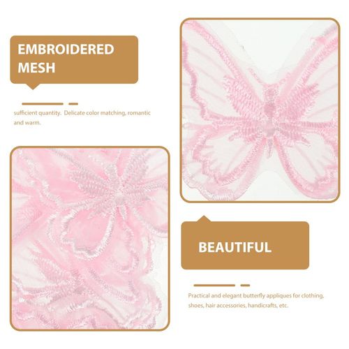 30 Pcs Embroidered Butterfly Organza Patches Fabric Appliques for Clothes — image 12