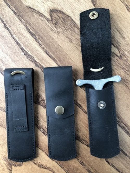 Bus drivers Leather T Key Holder SLIM Genuine HANDMADE Leather OX HIDE . UK