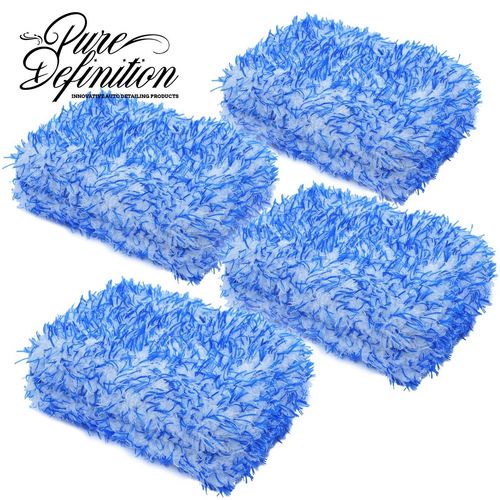 Car Cleaning Sponge Microfibre Pad 4 Pack Washing Auto Detailing Pure Definition — image 1