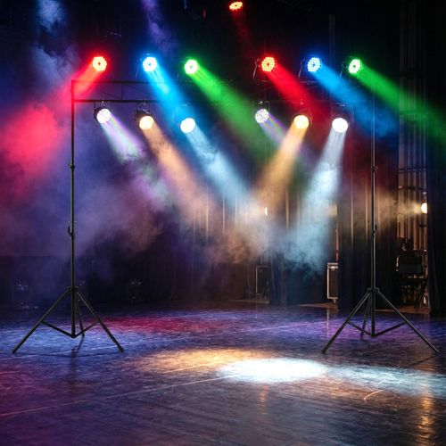 Lighting Truss System Portable DJ Light Stand Adjustable Metal Folding Tripod — image 9