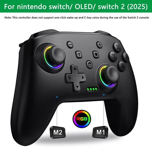 Wireless Bluetooth RGB Controller for Nintendo Switch/Switch OLED/Lite/ Switch 2 — image 1