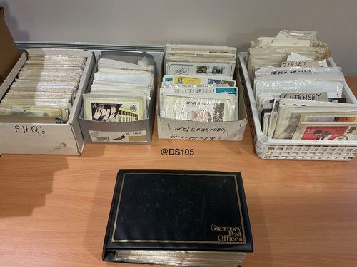 GB FDC Chanel islands + PHQ cards .huge lot 14.5kg @DS105