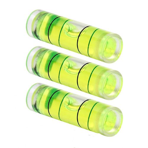 3pcs Spirit Level Bubble Cylindrical Round Vial for Caravan Shelf Levelling UK