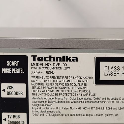 Technika DVR100 VCR VHS DVD Player Combo No Remote Fully Working Silver UK  — image 16