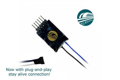 AED-6PD.4 DCC Concepts AE Model Nano 6-Pin 4 Function Decoder