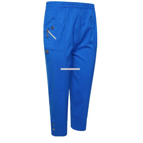 Womens Capri Trousers Ladies Three Quarter Soft 3/4 Cropped Pants Summer Shorts — image 5