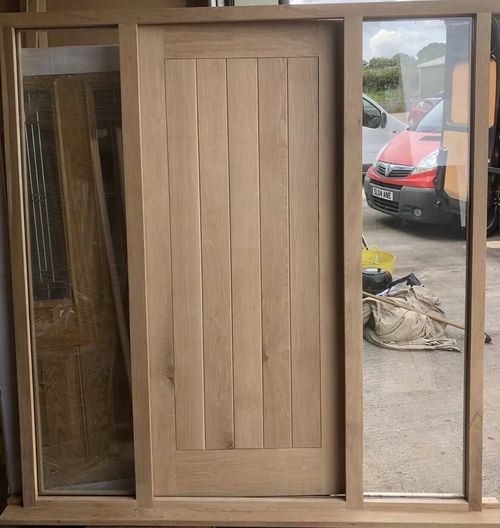 Solid Oak Front Door And Combination Frame, Made To Your Size £1995 — image 2