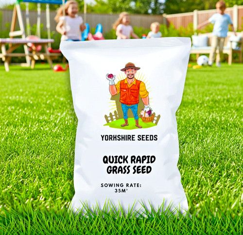 Rapid Growing Grass Seed For New Lawns & Quick Patch Repair Perfect for Dog Law