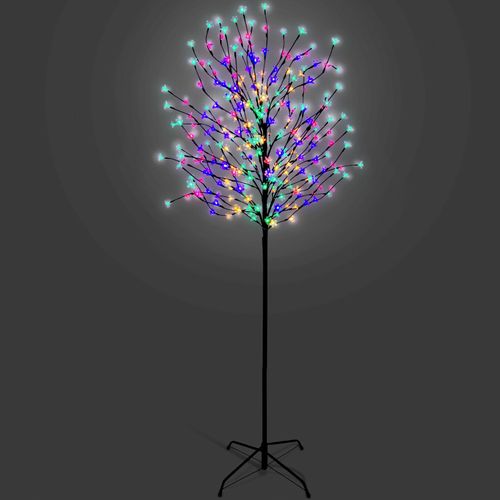 5/6/7 FT Cherry Blossom Tree Pre-Lit Outdoor Christmas LED Lights - Multi Colour — image 1