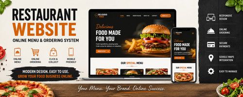 Restaurant / Takeaway / Café Website – Online Ordering & Digital Menu System