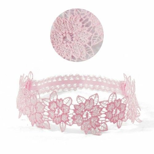 Baby Girl Floral Lace HEADBAND Hairband Christening Wedding Party Bridesmaid