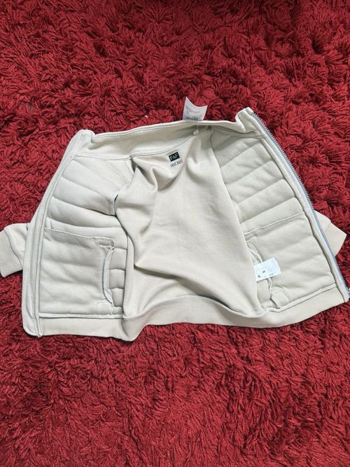 F&F Beige 2-3 Years Baby/Toddler Quilted Jacket Polyester Full Zip Pockets — image 3