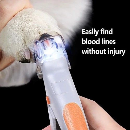 Professional Pet Nail Clipper Scissors With LED Light Cat Dog Nail Clippers Tool