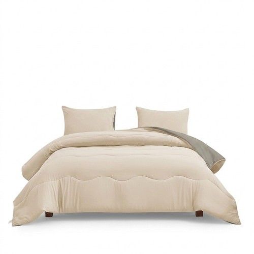 Coverless Duvet 10.5 Tog Reversible Microfibre Soft Quilt Bedding with Pillowcas