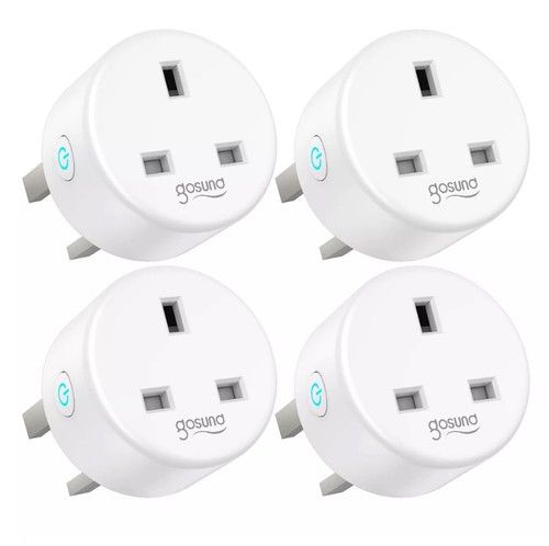 Gosund Set of 4 13A WiFi Smart Plugs – Compatible with Amazon Alexa | Google