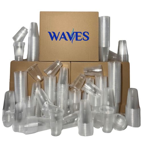 Reusable Half Pint Plastic glasses 10Oz Party Glasses Mutli purpose Use Clear — image 2