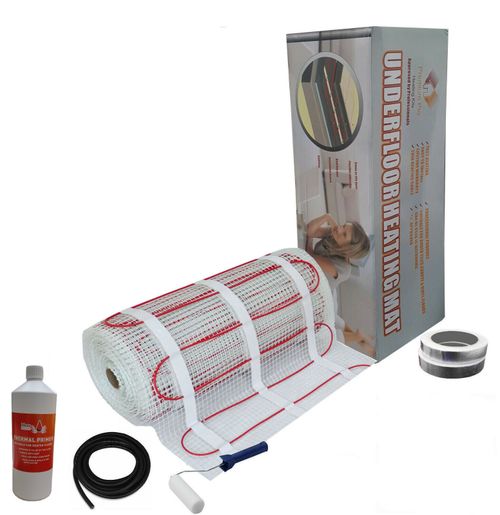 Electric underfloor heating Mat Kit 200w Mesh mat Systems all sizes available — image 1