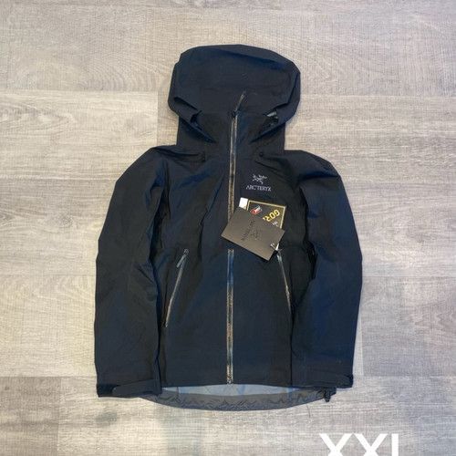 Arc’teryx Men’s Hooded Jacket Black Chest Size XXL GORE‑TEX Waterproof