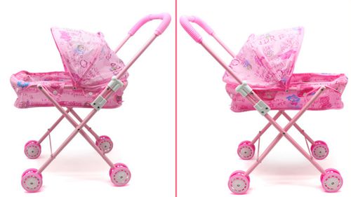 Baby Kids child Dolls Buggy Stroller Jogger Dolls Pram Pushchair Girls Toy UK — image 6