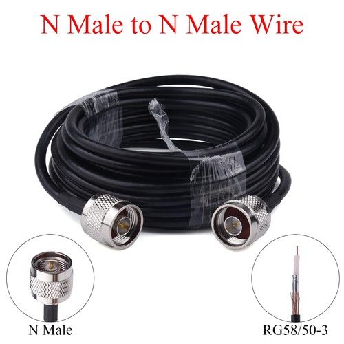 RG58/50-3 Coaxial RF Cable N/SMA/RP-SMA/UHF Male to Female/Male For Antenna