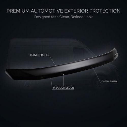 Ford Transit Custom 2018-2023 Bonnet Wind Guard Stone Deflector Protector Black — image 7