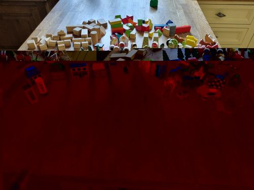 Big jigs Wooden Toy Bundle 160 + Pieces. Farm Zoo  People Trees Shops Signs Etc — image 2
