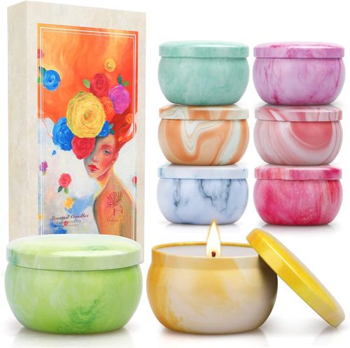 Scented Candles Gifts Set , 8 Pack Aromatherapy Candle 120 Hours Burning Time — image 1