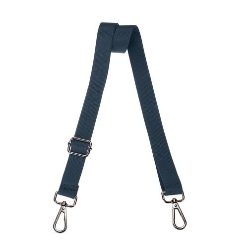 Shoulder Strap 2.5cm Wide Crossbody Strap, Gray Blue, Black Buckle