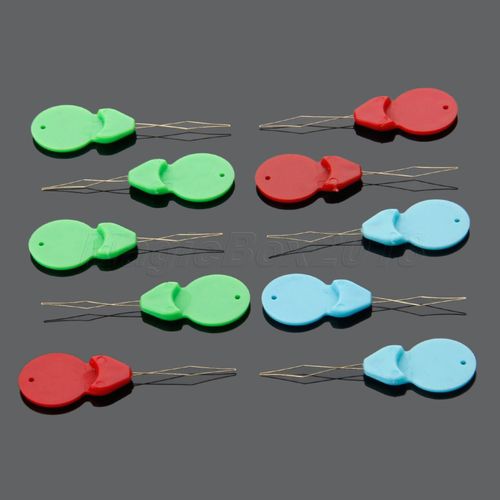 10x Needle Threader Wire Thread Plastic Sewing Machine Insert Craft Tool Home — image 5