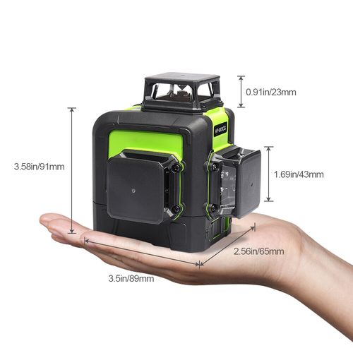 Huepar 3D Laser Level Cross Line 12 Lines Self Leveling+Receiver+143cm Tripod — image 2