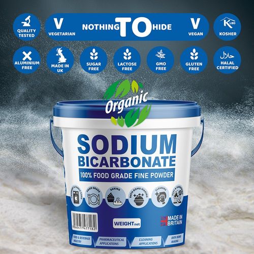 PSN Sodium Bicarbonate Baking Soda BI Carb Bath Bombs Fine Powder 1KG Bucket — image 5