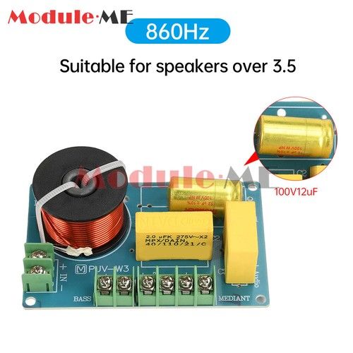 200W 3 Way HiFi Speaker Frequency Divider 800Hz~6000Hz DIY Speakers Filter