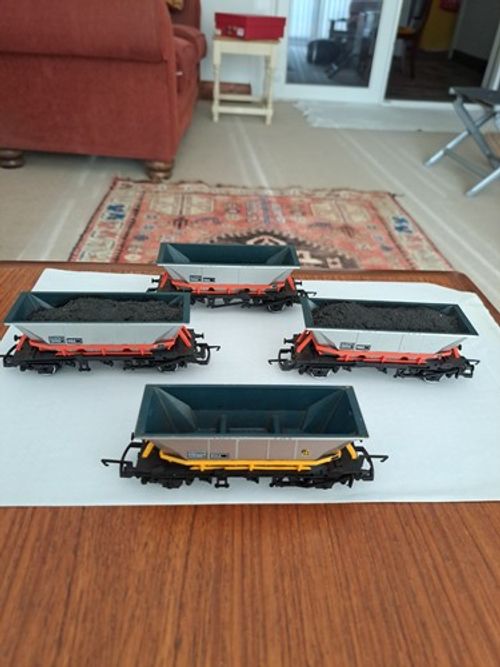 4x British Rail Coal / Iron Ore Hoppers,  in Ho / 00 Scale