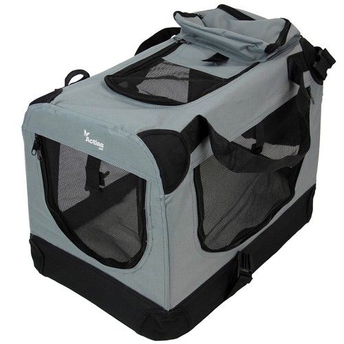 Fabric Dog Crate Puppy Carrier Pet Cat Soft Portable Travel Kennel Cage House