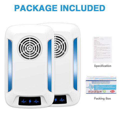 2 Pack Ultrasonic Pest Control Repeller Reject Rat Mouse UK Plug-in Mice Spider — image 15