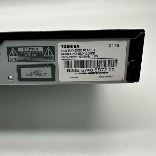 Toshiba BDX-1200KB Blu-Ray & DVD Region Free Player with Remote Warranty HDMI HD — image 9