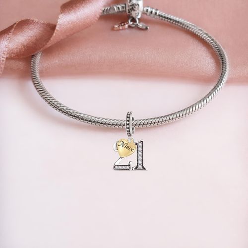 13th 16th 18th 21st 30th 40th 50th or 60th Birthday Charm  925 Sterling Silver — image 6