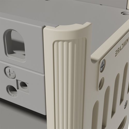 Mobile Baby Changing Unit Station W/ Drawer & Shelf Infant Diaper Table on Wheel — image 4