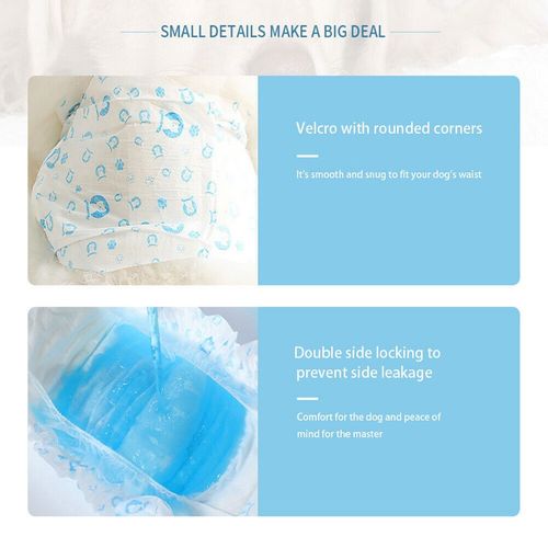 Dog Disposable Nappies Diapers Breathable Male&Female For In Heat & Incontinence — image 11