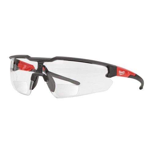 Milwaukee +2.5 dpt Magnified Clear Anti-Scratch Safety Glasses 4932478912