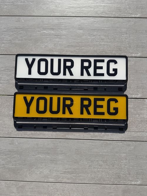 Tesla Number Plate Frames X2 Black Fits All Tesla Models UK Road legal — image 6